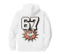 Six Seven Cat en Diadema | Diseño Retro Estilo 67 Sudadera con Capucha