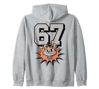 Six Seven Cat en Diadema | Diseño Retro Estilo 67 Sudadera con Capucha