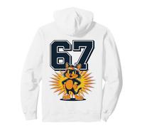 Six Seven Cat en Diadema | Diseño Retro Estilo 67 Sudadera con Capucha