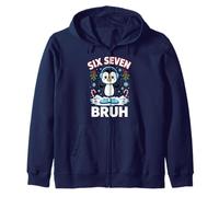 Six Seven Christmas Penguin 6 7 Brush Meme Sudadera con Capucha