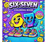 Six-Seven Coloring Book: Bold and Easy Trendy Doodles for Teens and Adults: Aesthetic Hypebeast Designs, Simple Social Media Styles, and Sticker Bomb Art | 67 Edition with Large Print Bold Lines
