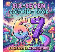 Six-Seven Coloring Book: Fantasy & Adventure Coloring Book with Fun 6 and 7 Characters for Kids Ages 4-8