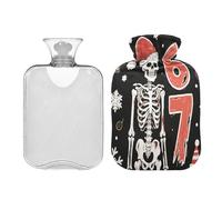 Six Seven Death - Bolsa de agua caliente con cubierta suave de 2 L, bolsa de compresión caliente para artritis, manos y pies, bolsa de calor para dolor menstrual