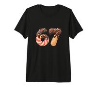 Six Seven Donut Chocolate Delicioso Alimento Sprinkles Verano Niños Camiseta Premium