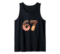 Six Seven Donut Chocolate Delicioso Alimento Sprinkles Verano Niños Camiseta sin Mangas