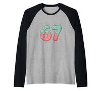 Six Seven Donut Sprinkles Fun Delicioso Verano Primavera Niños Niños Camiseta Manga Raglan