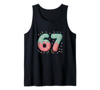 Six Seven Donut Sprinkles Fun Delicioso Verano Primavera Niños Niños Camiseta sin Mangas