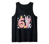 Six Seven Easter Bunny 67 6 7 Día de Pascua Niños Niños Jóvenes Camiseta sin Mangas