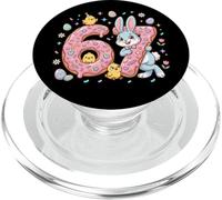 Six Seven Easter Bunny 67 6 7 Día de Pascua Niños Niños Jóvenes PopSockets PopGrip para MagSafe
