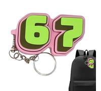 Six Seven Fidget Clicker, Divertido Llavero 67 Meme, Novedad 67 Juguetes Fidget para Adultos Y Niños, Llavero Portátil Calmante Sensorial, Mochila Ligera, Juguete para Viajes Al Aire Libre, Escuela
