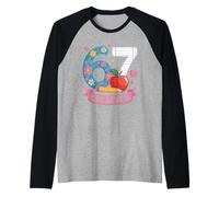 Six Seven Floral Six Seven Aula Profesor Secundaria Camiseta Manga Raglan