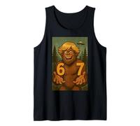 Six Seven Funny Bigfoot Sasquatch UFO 67 Viral Meme Niños Camiseta sin Mangas