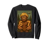 Six Seven Funny Bigfoot Sasquatch UFO 67 Viral Meme Niños Sudadera