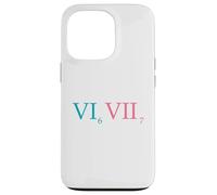 Six Seven Funny Meme 6 7 Roman Letters Kids Gen Alpha Carcasa para iPhone 13 Pro
