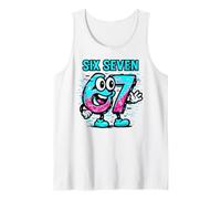 Six Seven Glitch Mascot - Divertido 67 Meme Camiseta sin Mangas