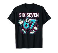 Six Seven Glitch Mascot - Divertido Italiano Brainrot 67 Meme Camiseta