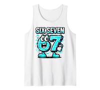 Six Seven Glitch Mascot - Divertido Italiano Brainrot 67 Meme Camiseta sin Mangas