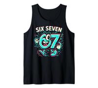 Six Seven Glitch Mascot - Divertido Italiano Brainrot 67 Meme Camiseta sin Mangas