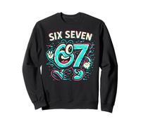Six Seven Glitch Mascot - Divertido Italiano Brainrot 67 Meme Sudadera