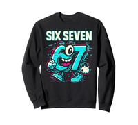 Six Seven Glitch Mascot - Divertido Italiano Brainrot 67 Meme Sudadera