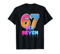 Six Seven Ice Cream Drip Gen Alpha Slang 6 7 Trending Meme Camiseta