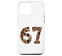 Six Seven Meme 6-7 Number, Gen Alpha Z 67 Leopard Print Carcasa para iPhone 12 Pro MAX