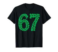 Six Seven Meme 67 Tréboles del Día de San Patricio Hombres Mujeres Niños Camiseta