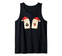 Six Seven Meme Christmas Playing Cards Travieso Holiday Joke Camiseta sin Mangas
