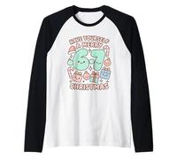 Six Seven Meme Cute Merry 67 Christmas Pijamas de Navidad Kawaii Camiseta Manga Raglan