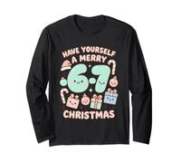 Six Seven Meme Cute Merry 67 Christmas Pijamas de Navidad Kawaii Manga Larga