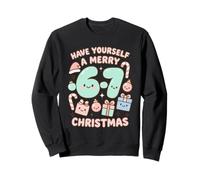 Six Seven Meme Cute Merry 67 Christmas Pijamas de Navidad Kawaii Sudadera