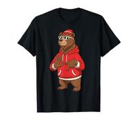 Six Seven Meme Dabbing Baby Bear 67 Funny Gen Z Alpha Camiseta