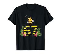 Six Seven Meme Dabbing Baby Bee 67 Funny Gen Z Alpha Camiseta