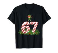 Six Seven Meme Dabbing Christmas Elf 67 Funny Gen Z Apha Camiseta