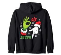 Six Seven Meme - Diseño de edición navideña Sudadera con Capucha