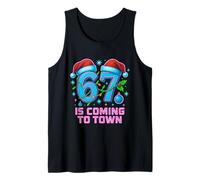 Six Seven Meme Funny Christmas 67 llega a Town Kids Camiseta sin Mangas