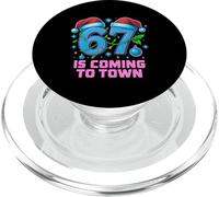 Six Seven Meme Funny Christmas 67 llega a Town Kids PopSockets PopGrip para MagSafe
