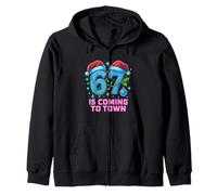 Six Seven Meme Funny Christmas 67 llega a Town Kids Sudadera con Capucha