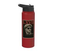 Six Seven Meme LXVII Estatua romana Viral Internet Tendencia 6 7 Stainless Steel Insulated Water Bottle