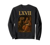 Six Seven Meme LXVII Renacimiento Dinosaurio Viral Tendencia 6 7 Sudadera