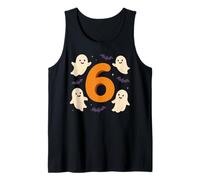 Six Seven Meme Number 6 Cute Ghosts Disfraz de Halloween Camiseta sin Mangas