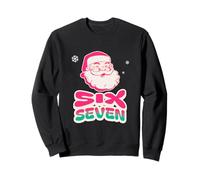 Six Seven Retro Santa Funny Gen Alpha 67 Christmas Xmas 2025 Sudadera