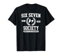 Six Seven Society Hogar del Club Brainrot 6 7 Broma Camiseta