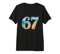 Six SSix Seven Beach Summer Waves Diversión Niñas Niños Hombres Camiseta Premium