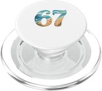 Six SSix Seven Beach Summer Waves Diversión Niñas Niños Hombres PopSockets PopGrip para MagSafe