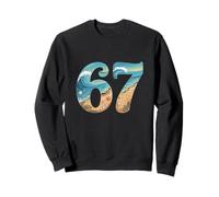 Six SSix Seven Beach Summer Waves Diversión Niñas Niños Hombres Sudadera