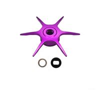 Six Star Drag para ABU BF7 BF8 ib7 ib8 y para modelos Zenon, 64 mm de diámetro, incluye dos juntas de ajuste de repuesto, sin cambio de husillo (tipo derecho morado)