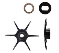 Six Star Drag - Sistema de arrastre de carrete de pesca - Carrete de metal de 64 mm para carretes ABU BF7/BF8/IB7/IB8 y Zenon, no requiere cambio de eje, incluye 2 arandelas de ajuste (tipo mano