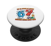 Six teme a Siete Divertido diseño de Humor matemático para niños PopSockets PopGrip Adhesivo