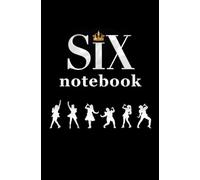 Six the Musical Notebook (Black Alternate ver.) 5.25 x 8 in. 100 Lined Pages Paperback